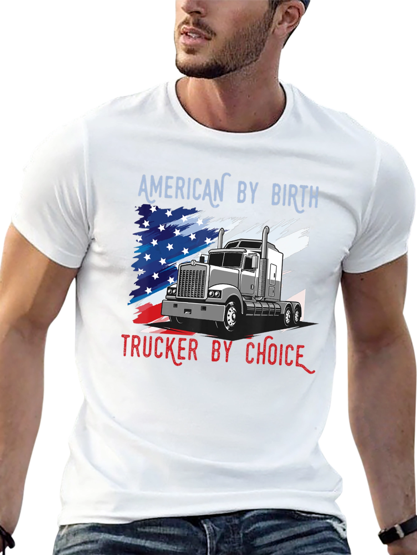 American Trucker T-Shirt: Patriots Choice