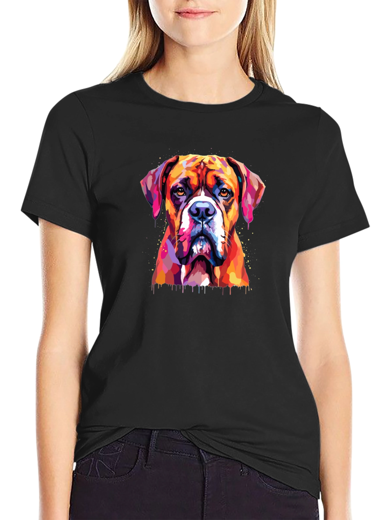 Boxer Dog Graphic Tee - Stylish Animal Lover T-Shirt