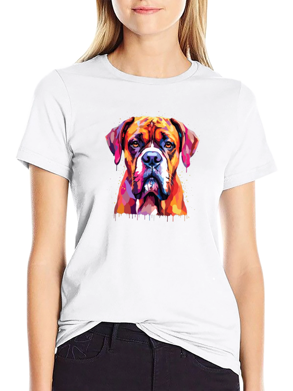 Boxer Dog Graphic Tee - Stylish Animal Lover T-Shirt