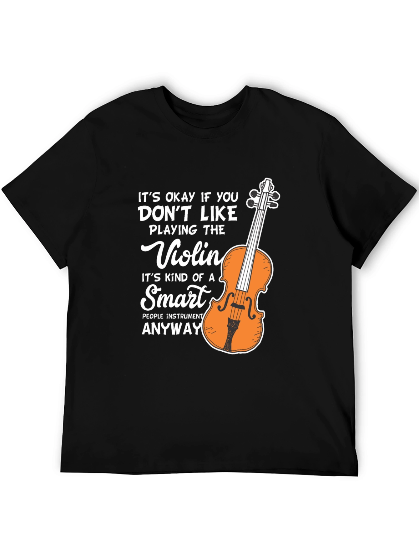 Funny Violin T-Shirt Smart People Instrument Musician Tee