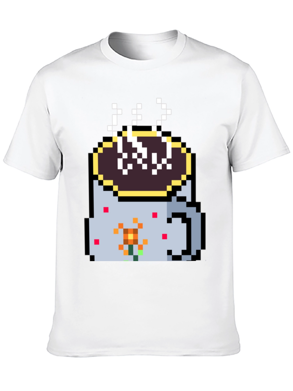 Pixel Coffee Mug Graphic Tee