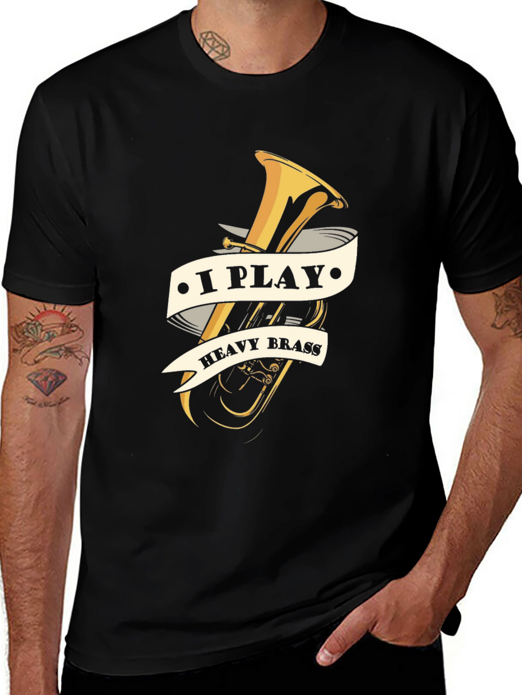 I Play Heavy Brass T-Shirt - Musician Tee