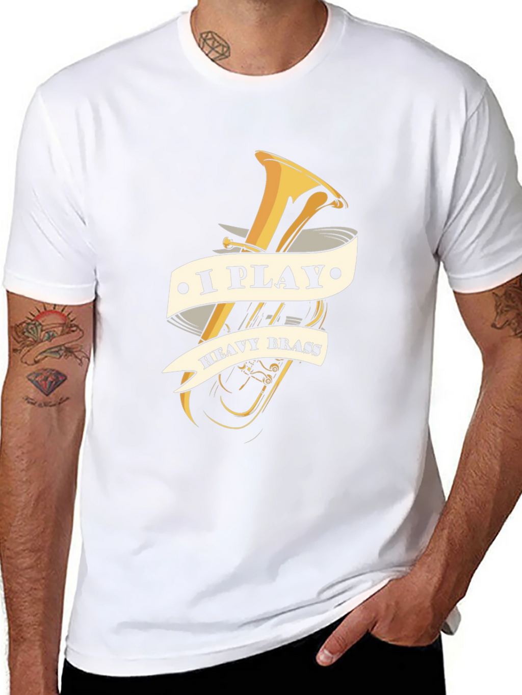 I Play Heavy Brass T-Shirt - Musician Tee