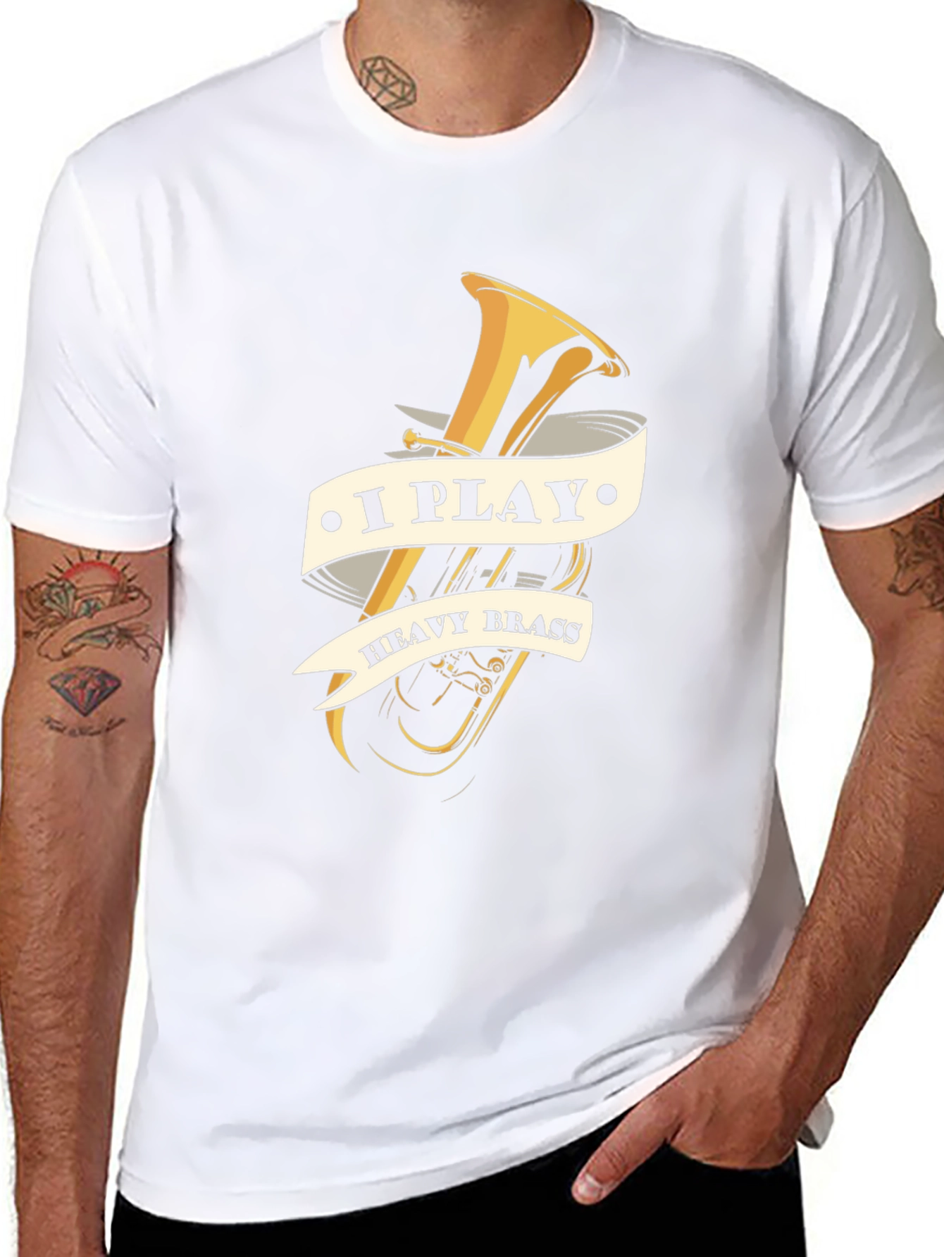 I Play Heavy Brass T-Shirt - Musician Tee