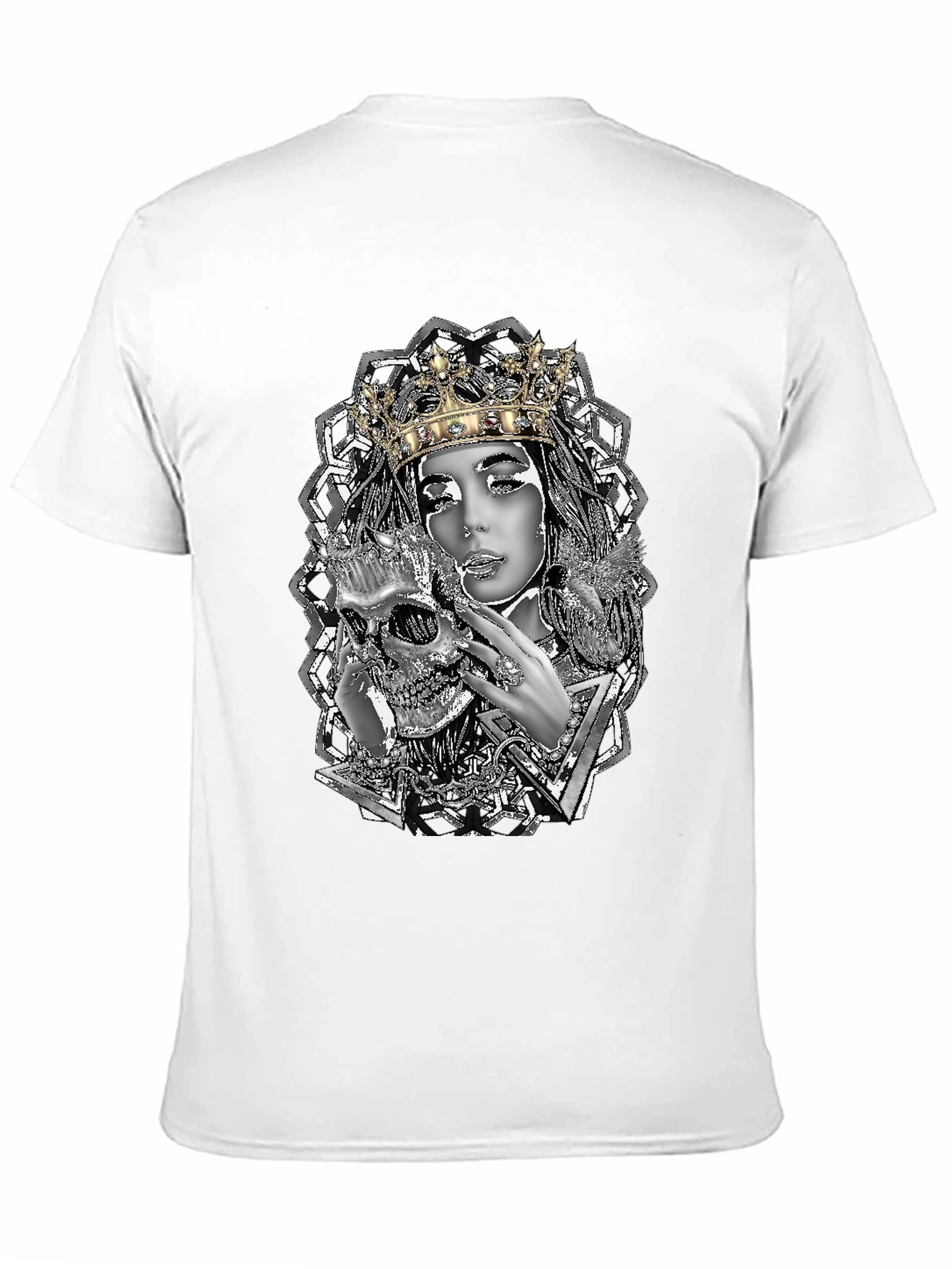 Queen Skull Graphic Tee - Unique Design