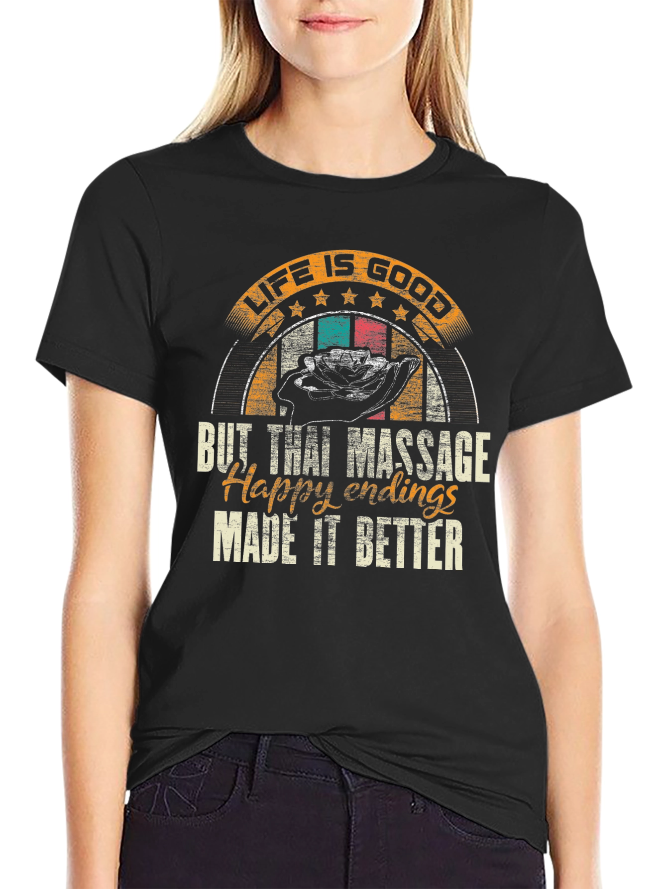 Life Is Good Massage T-Shirt
