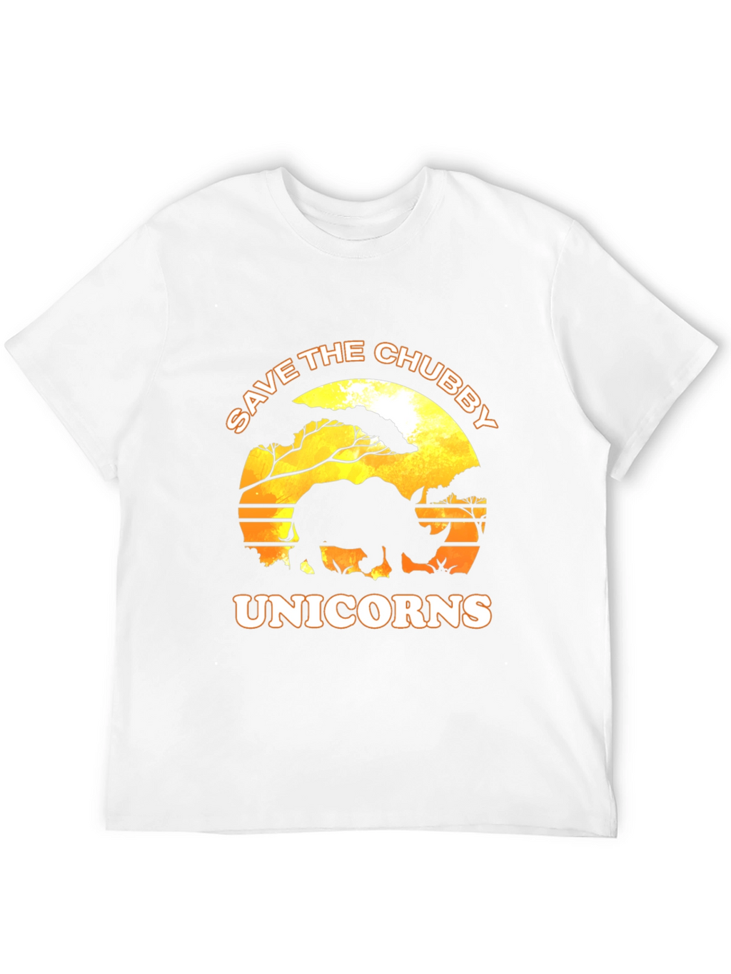 Save the Chubby Unicorns Graphic Tee