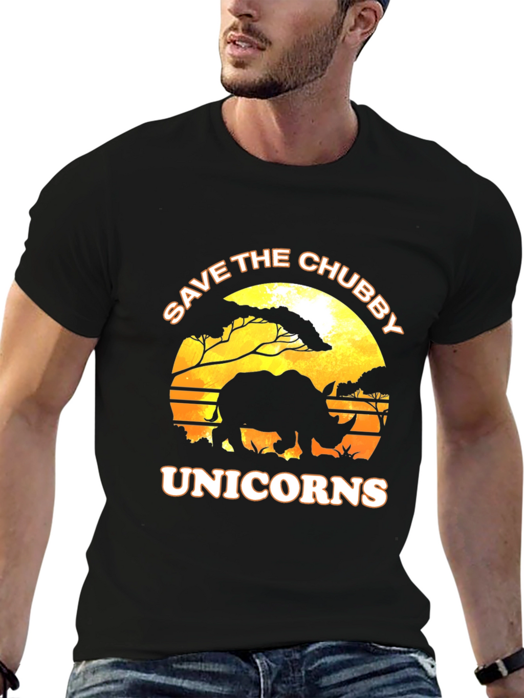 Save the Chubby Unicorns Graphic Tee