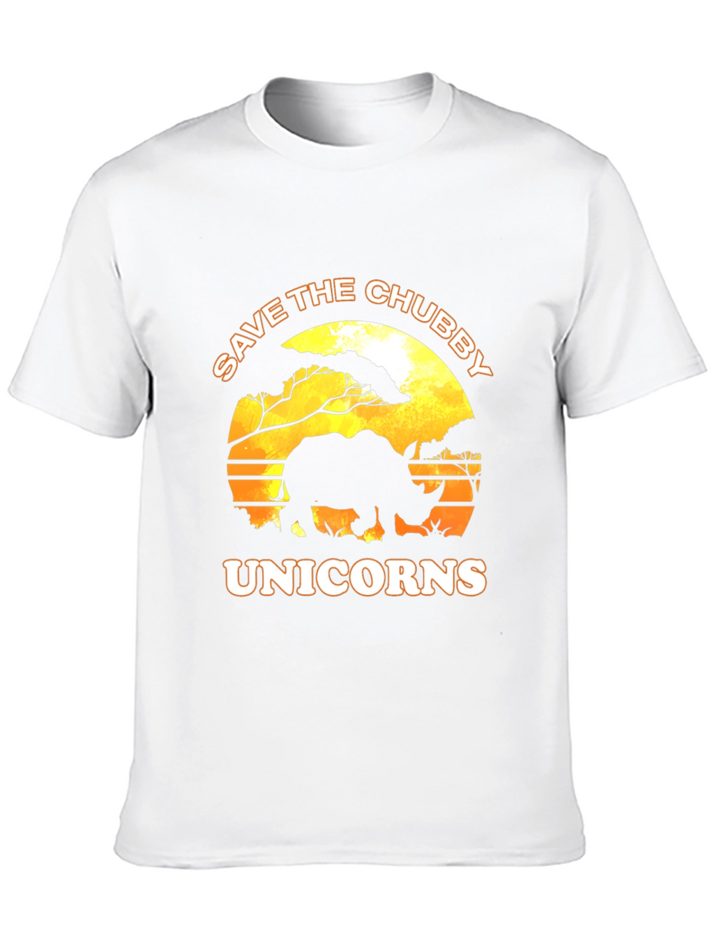Save the Chubby Unicorns Graphic Tee