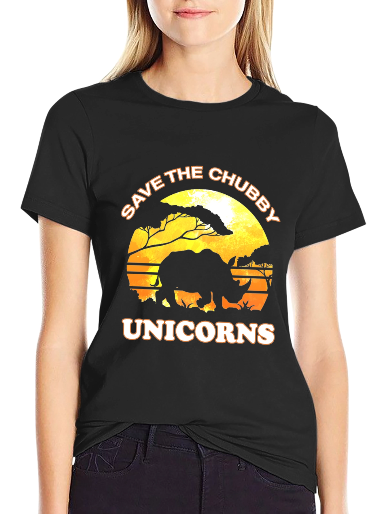 Save the Chubby Unicorns Graphic Tee