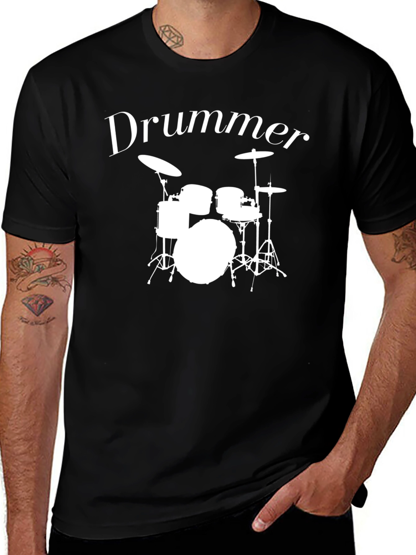 Drummer Graphic T-Shirt - Music Lover Tee