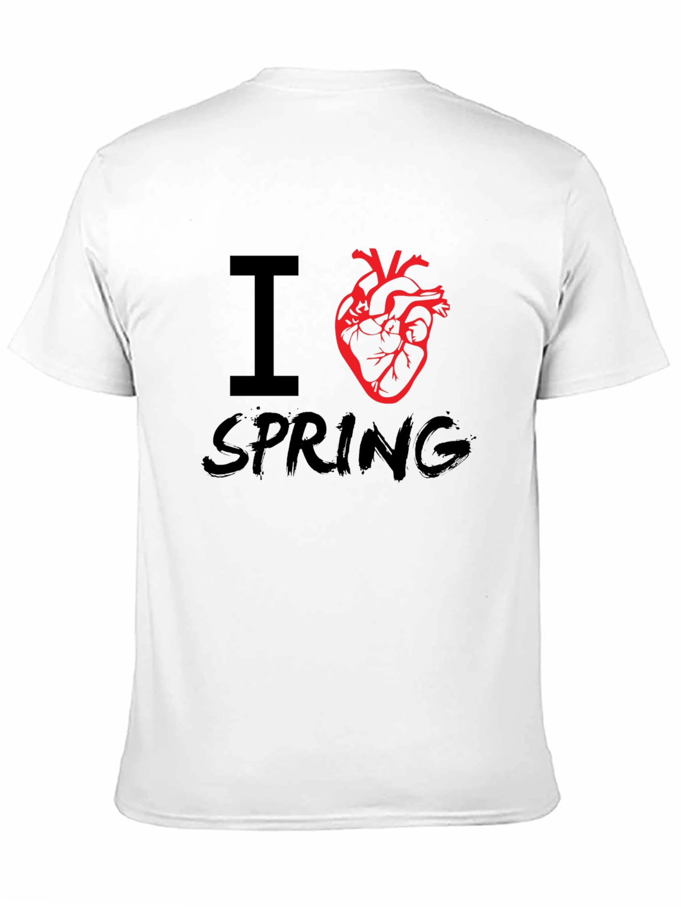 I Heart Spring Graphic Tee - Black