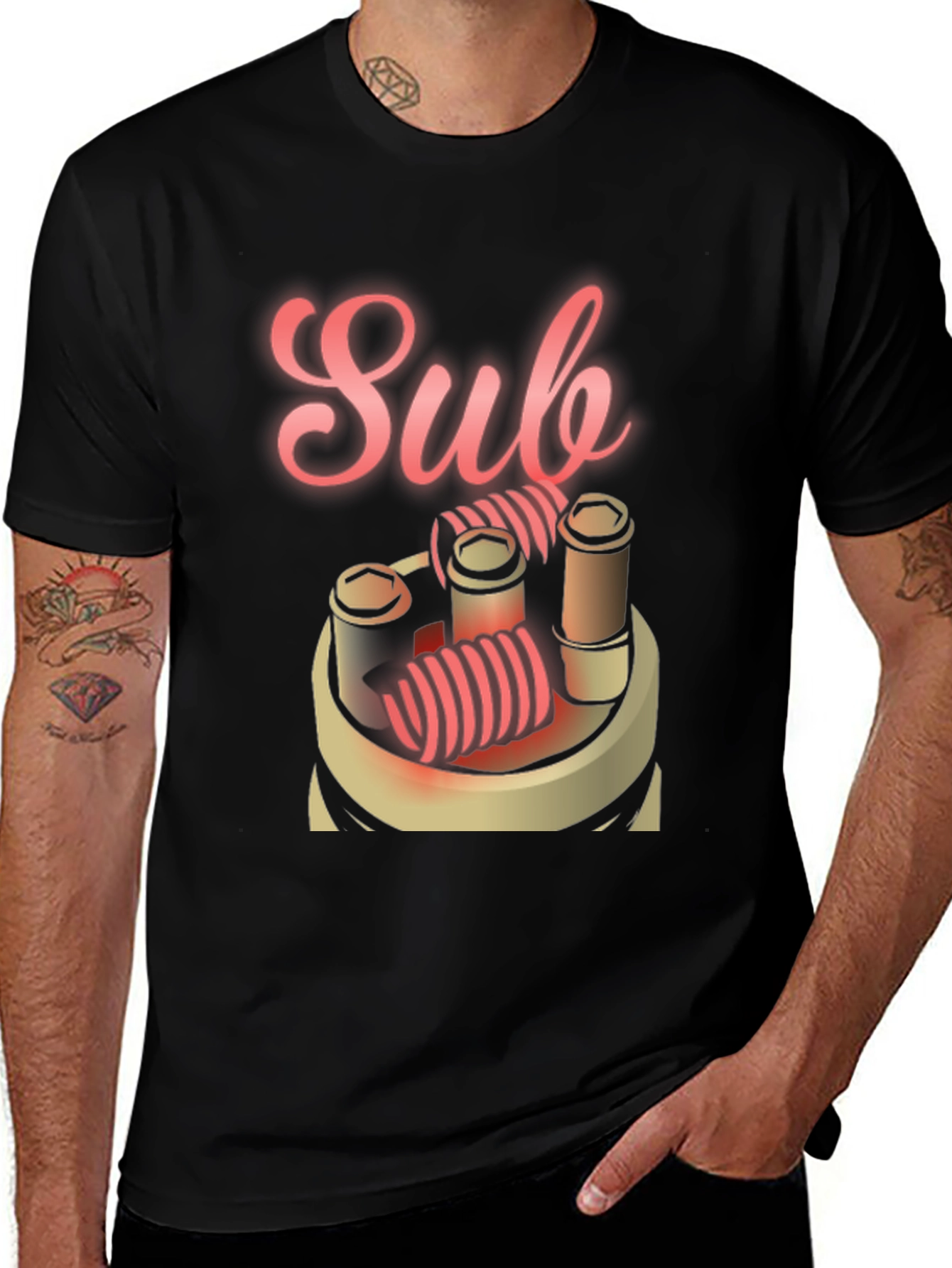 Sub Ohm Vaping T-Shirt - Cool Vapor Design