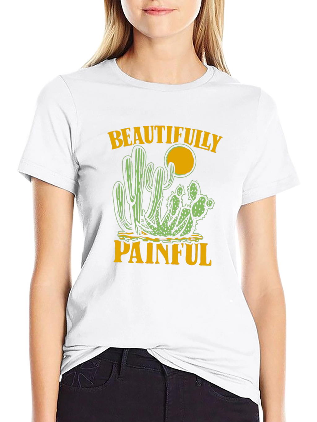 Beautifully Painful Cactus Graphic Tee