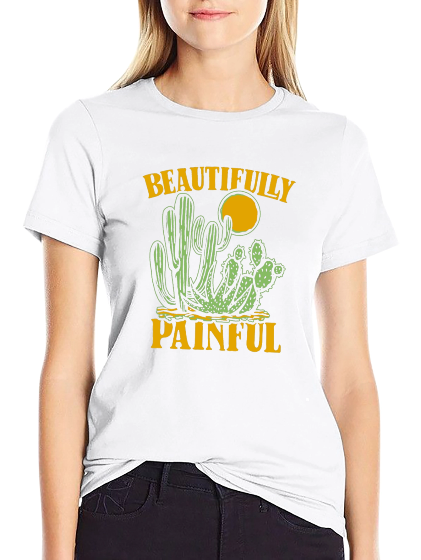 Beautifully Painful Cactus Graphic Tee