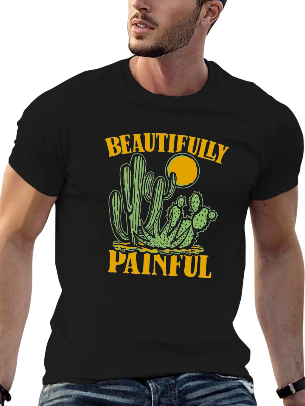 Beautifully Painful Cactus Graphic Tee
