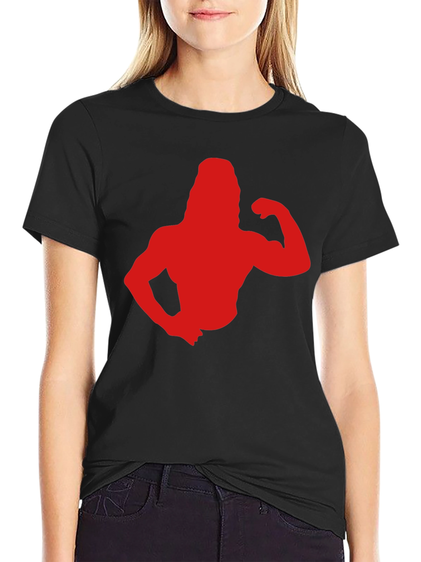 Retro Gym Bro T-Shirt - Black Cotton Tee