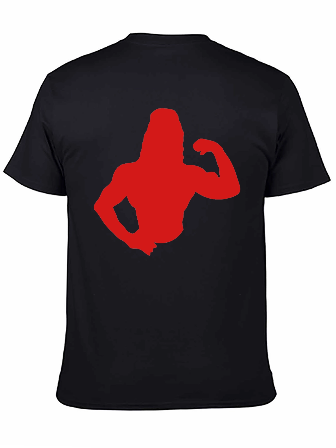 Retro Gym Bro T-Shirt - Black Cotton Tee