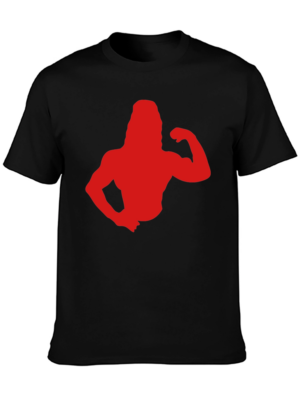 Retro Gym Bro T-Shirt - Black Cotton Tee
