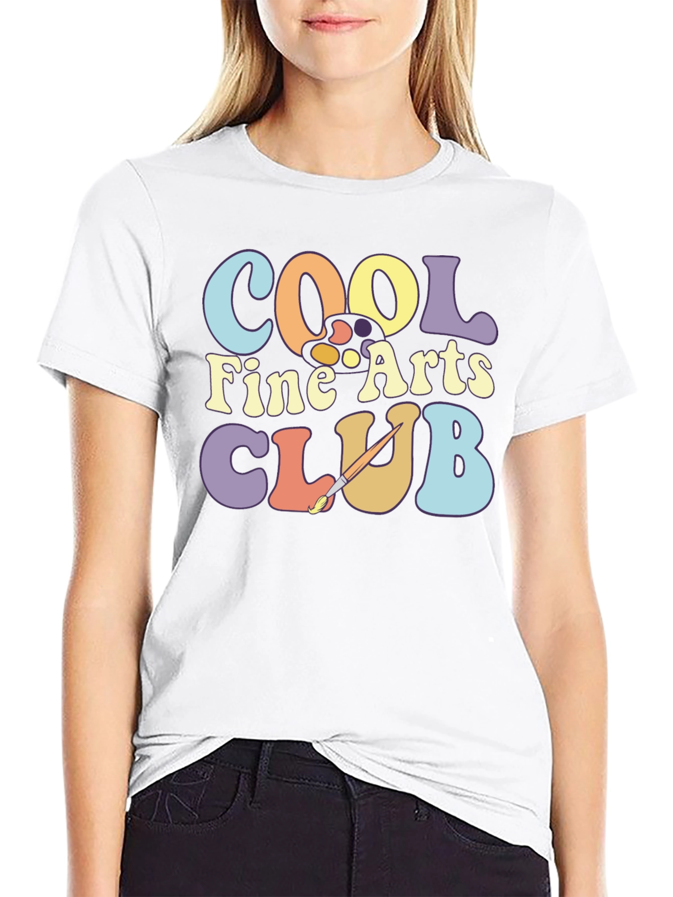 Cool Fine Arts Club Graphic T-Shirt