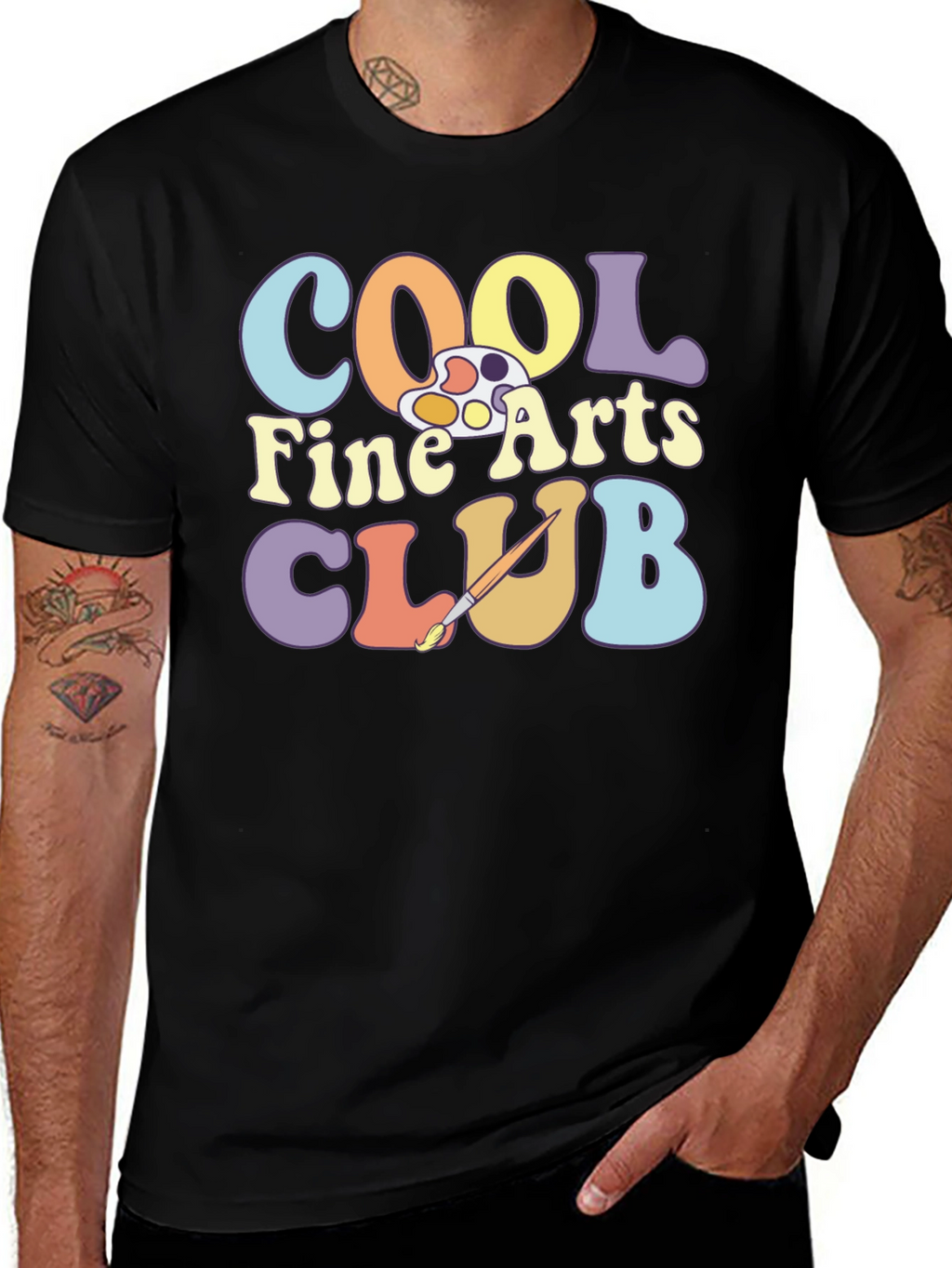 Cool Fine Arts Club Graphic T-Shirt