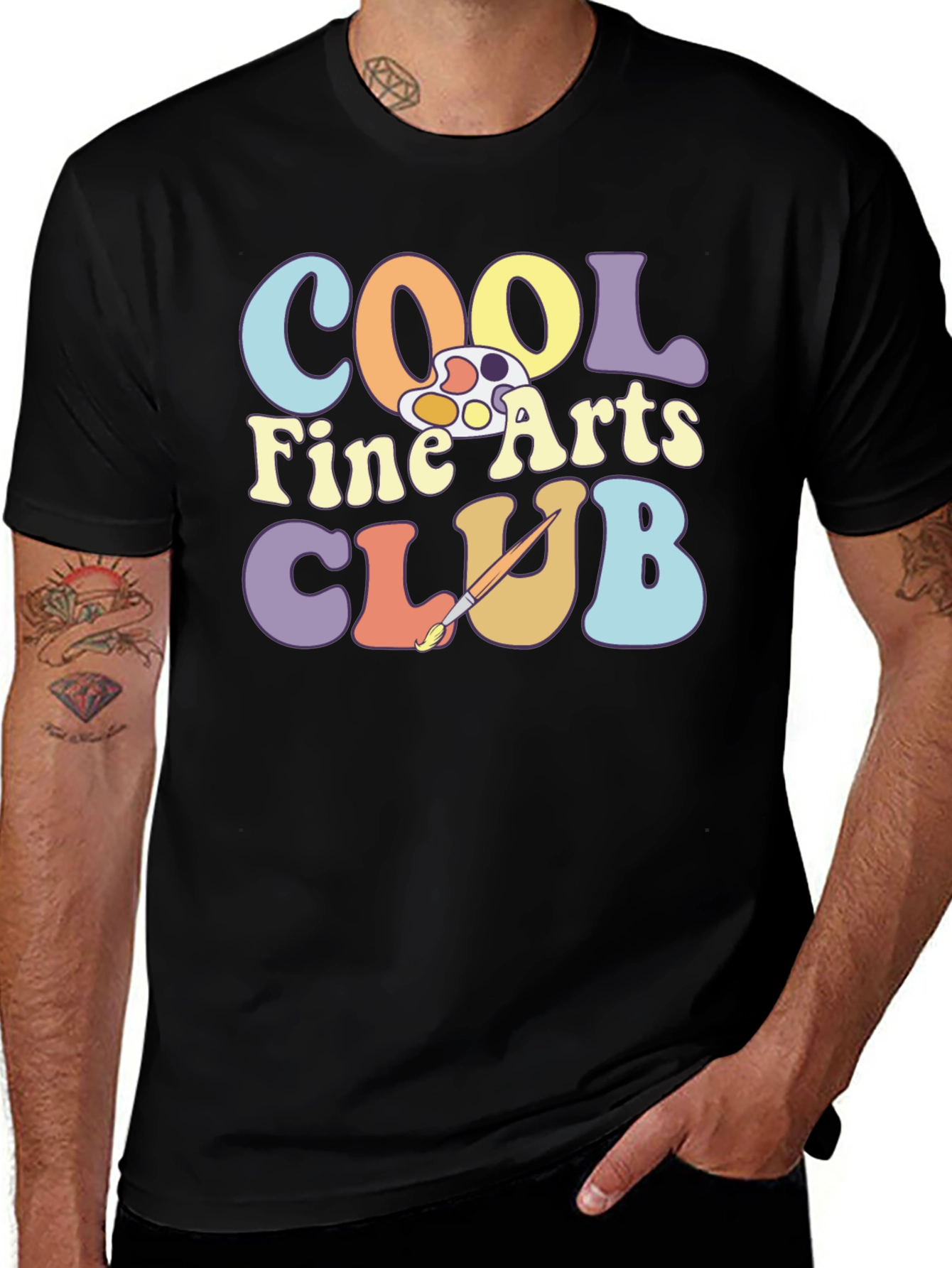 Cool Fine Arts Club Graphic T-Shirt