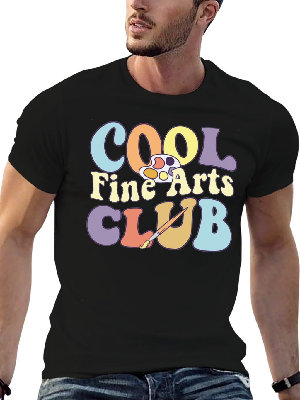 Cool Fine Arts Club Graphic T-Shirt