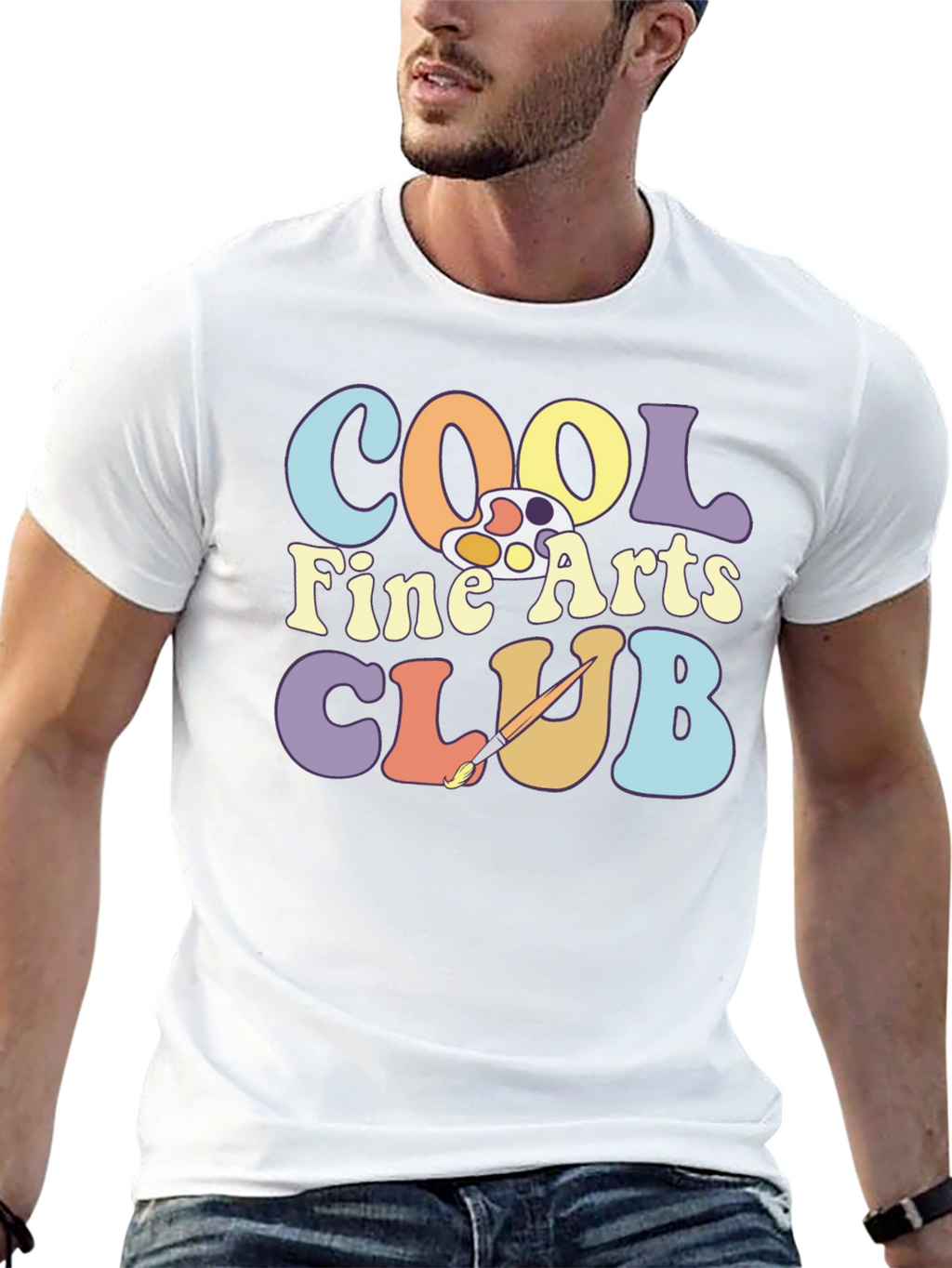Cool Fine Arts Club Graphic T-Shirt