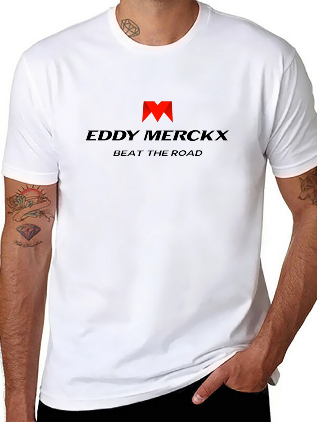 Eddy Merckx Beat the Road Black T-Shirt