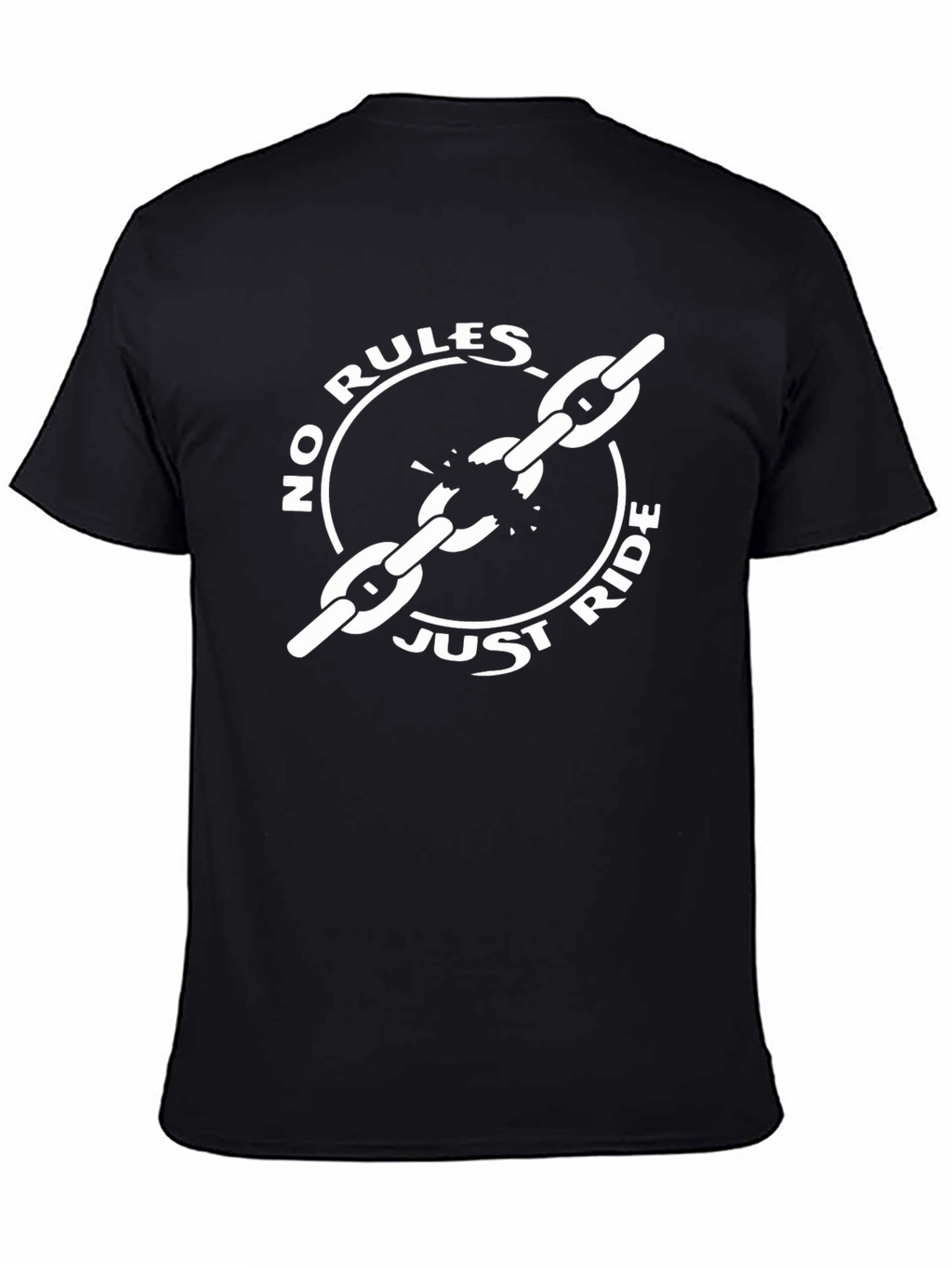 No Rules Just Ride Black Graphic Tee
