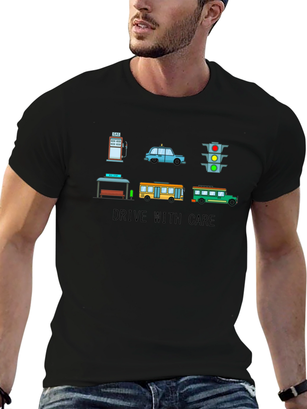 Drive with Care Graphic T-Shirt