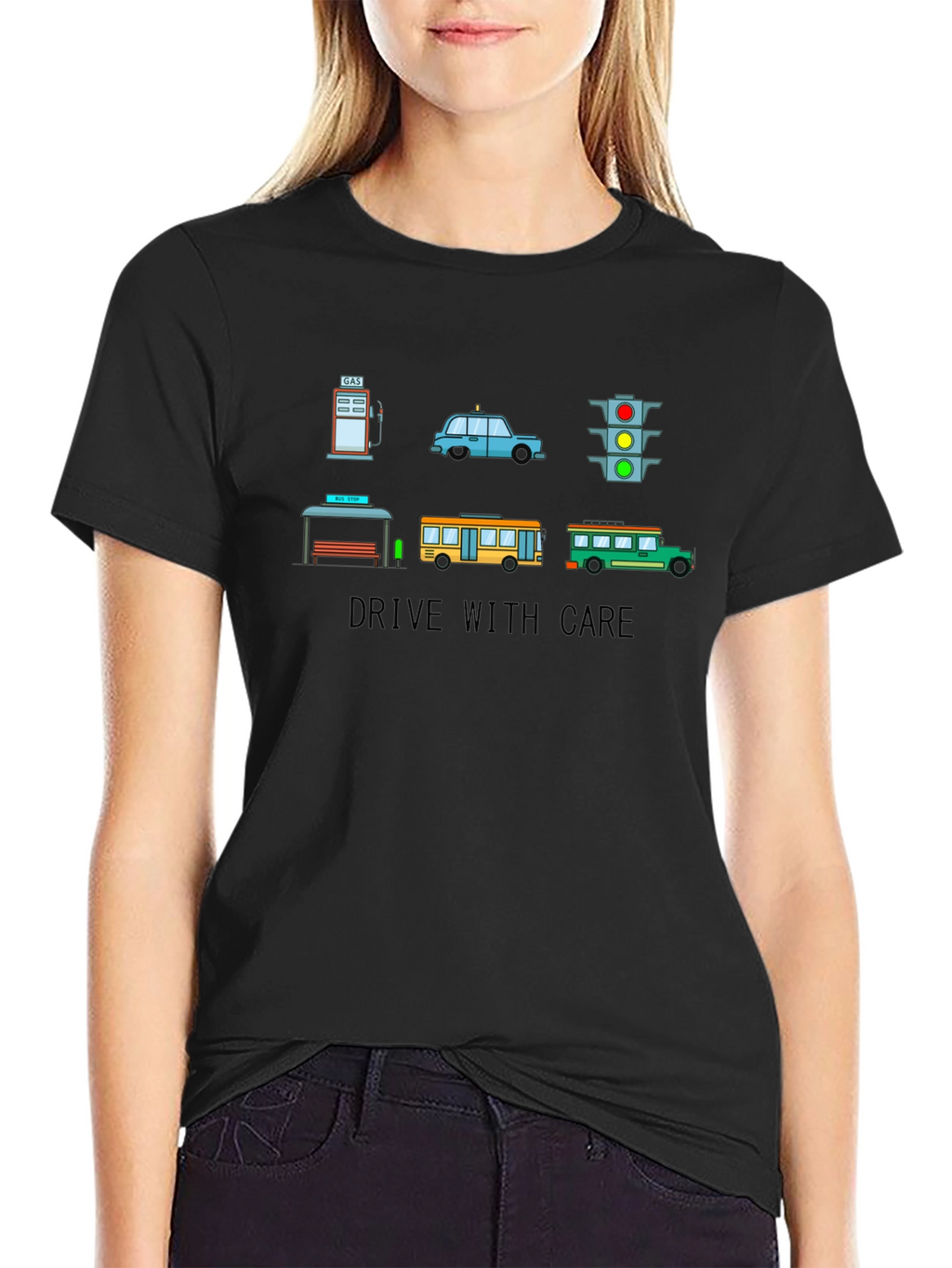 Drive with Care Graphic T-Shirt