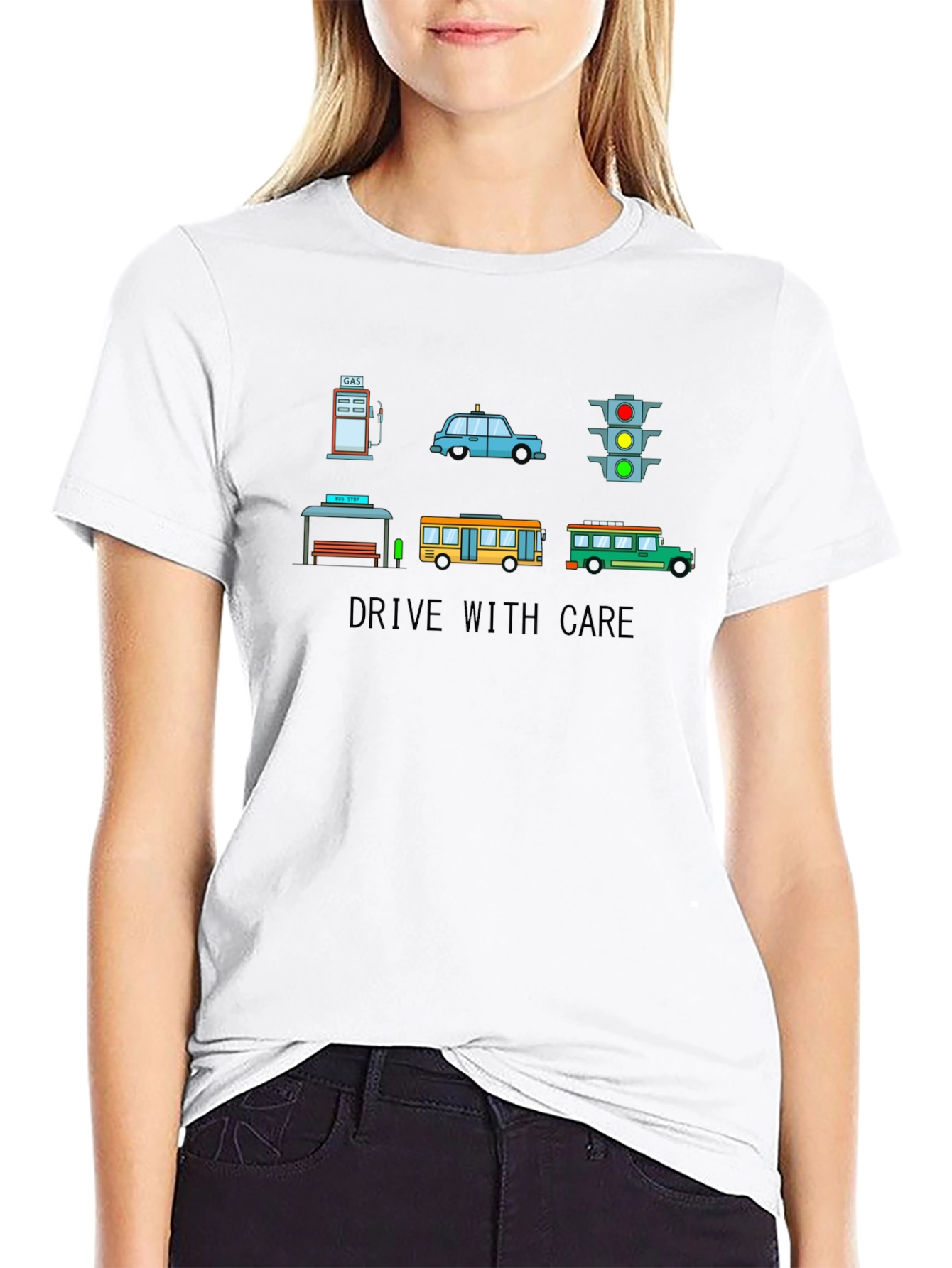 Drive with Care Graphic T-Shirt