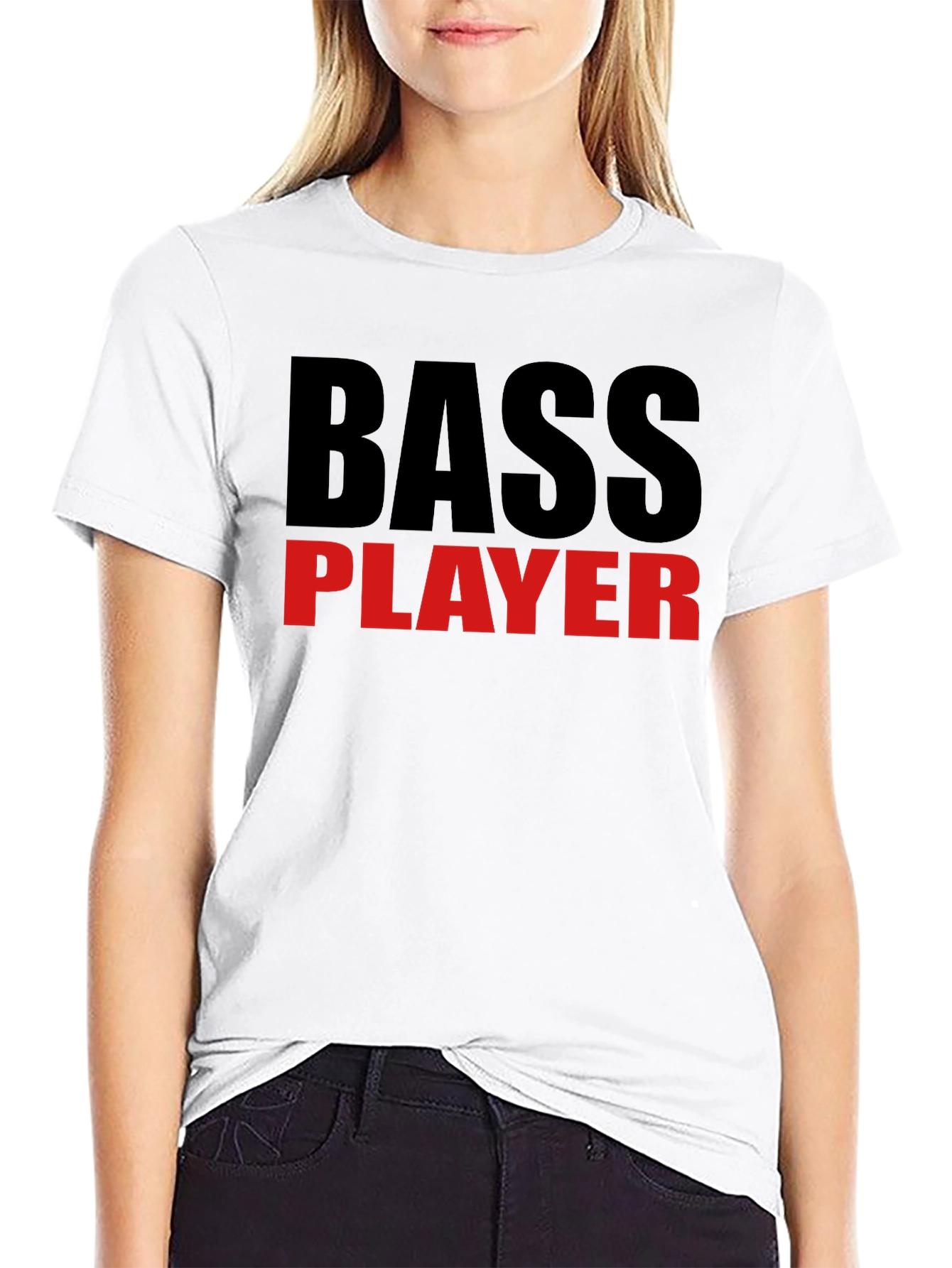 Bass Player Graphic T-Shirt - Black