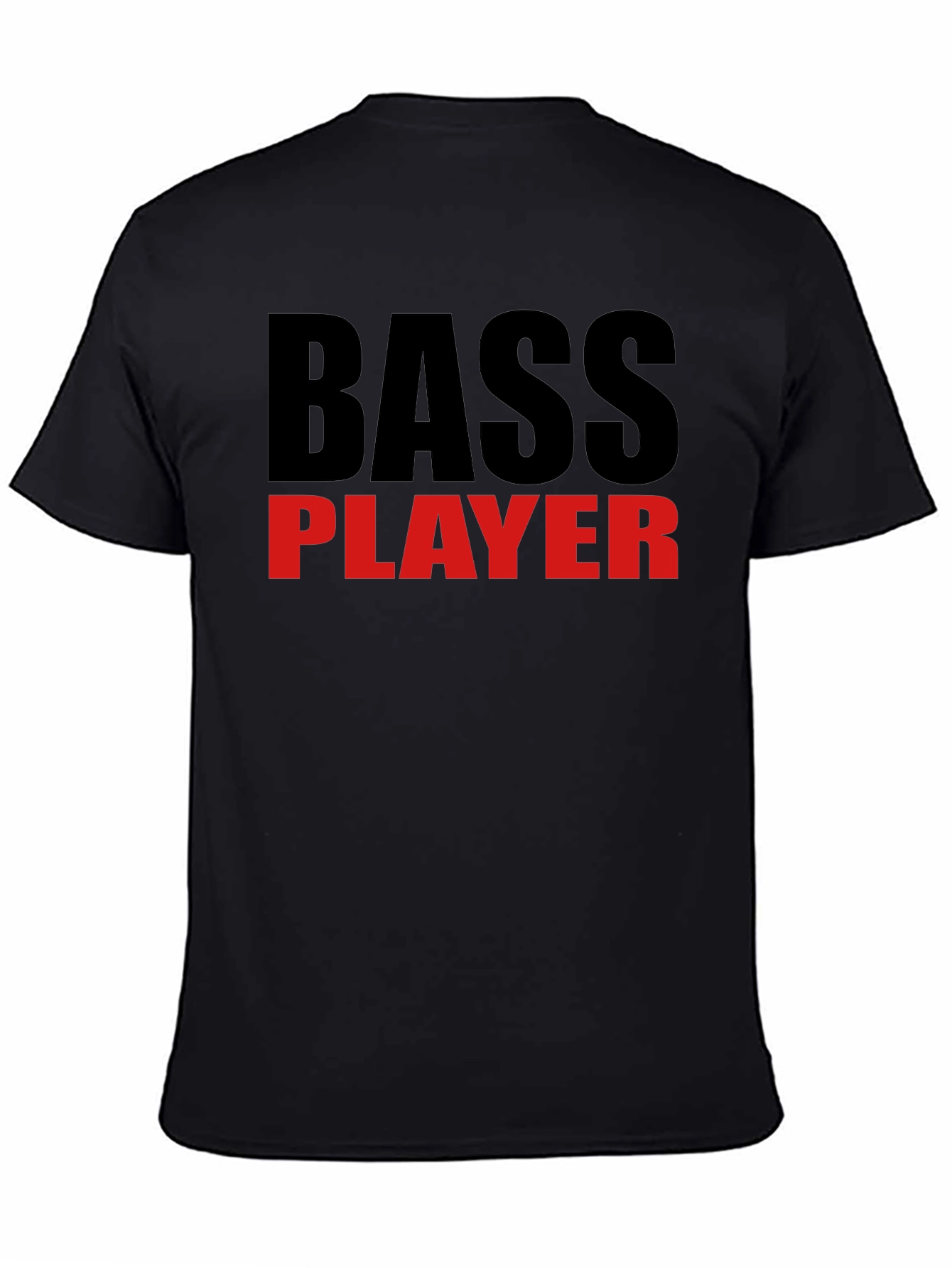 Bass Player Graphic T-Shirt - Black