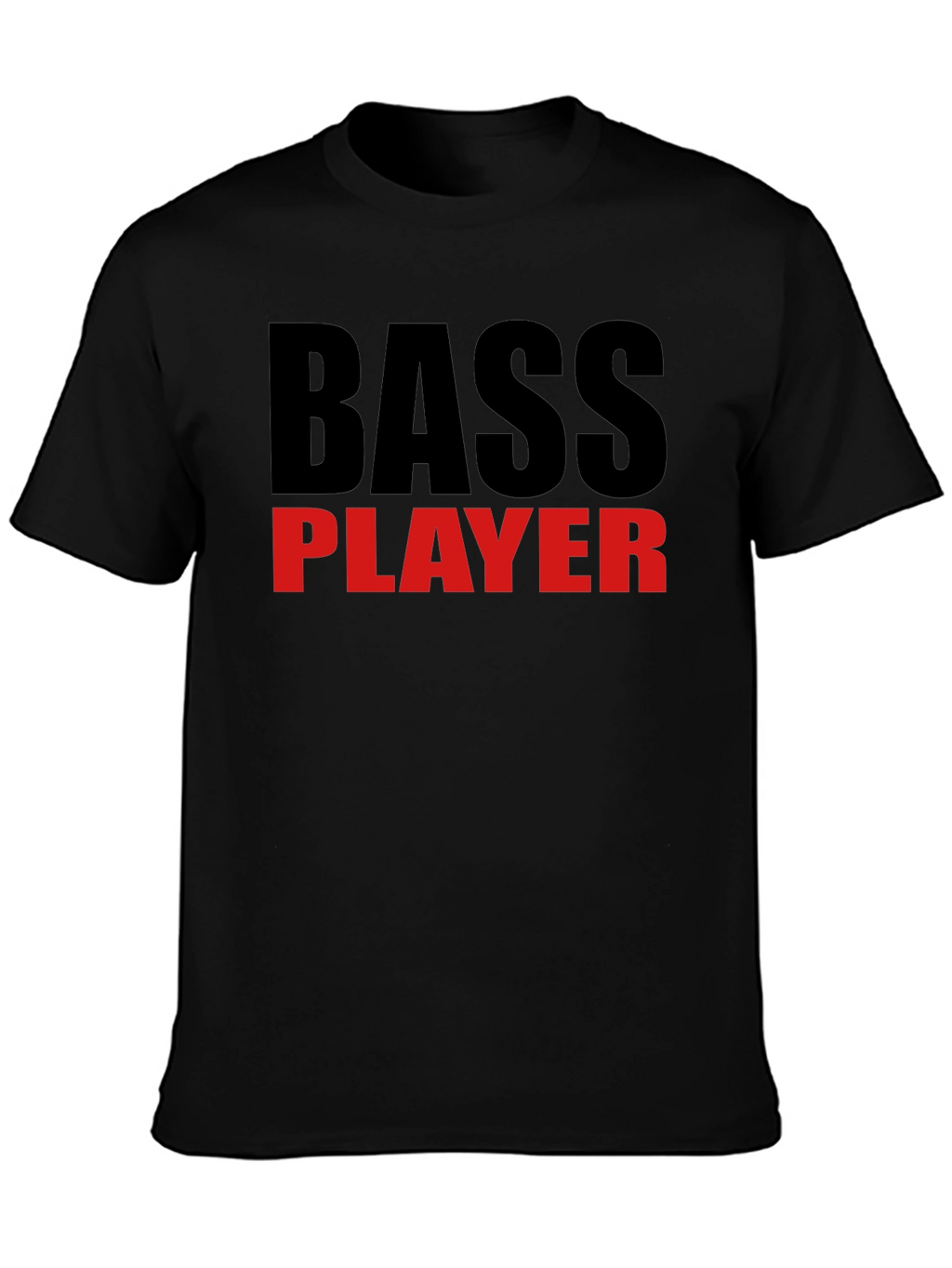 Bass Player Graphic T-Shirt - Black