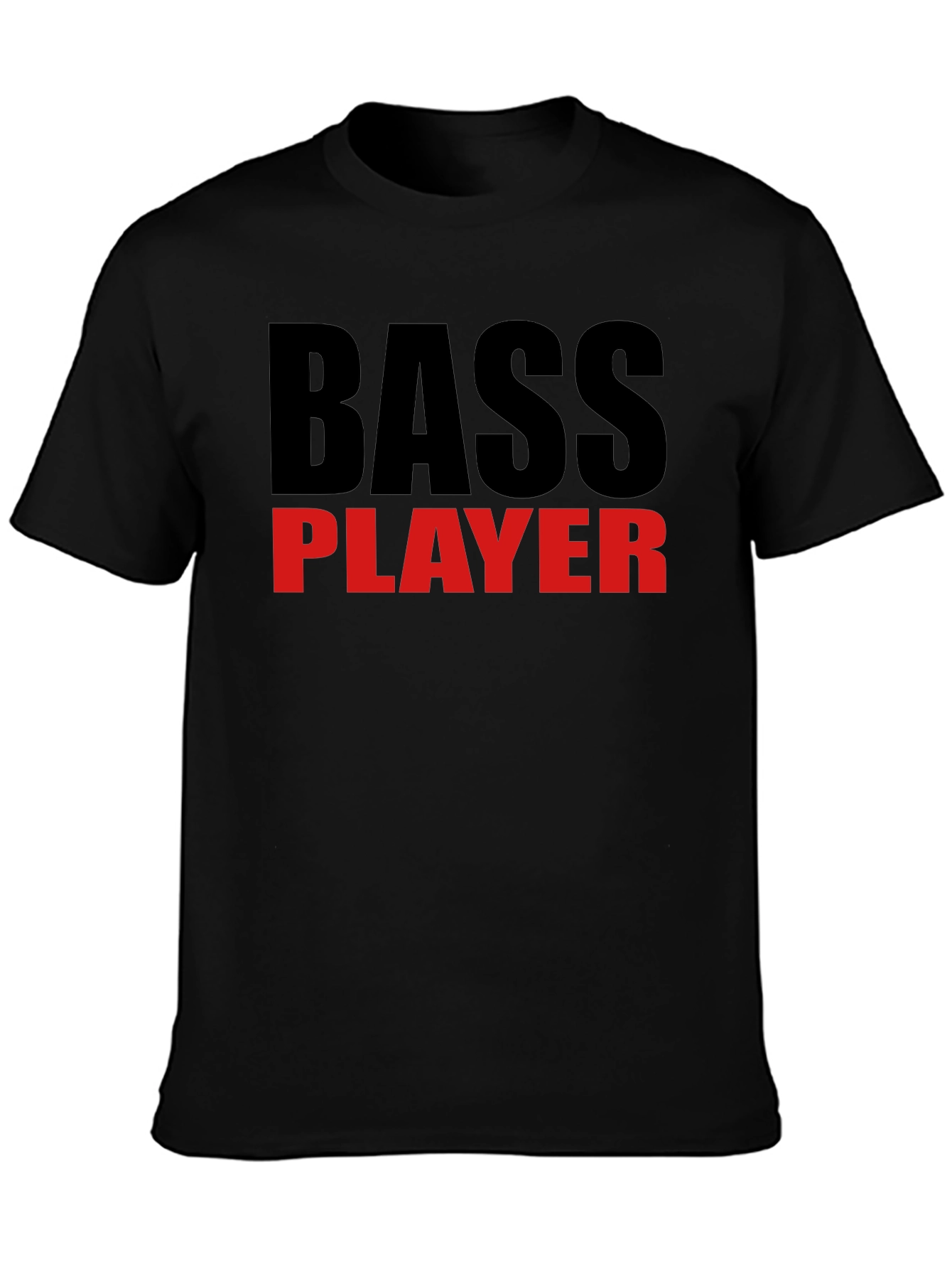 Bass Player Graphic T-Shirt - Black