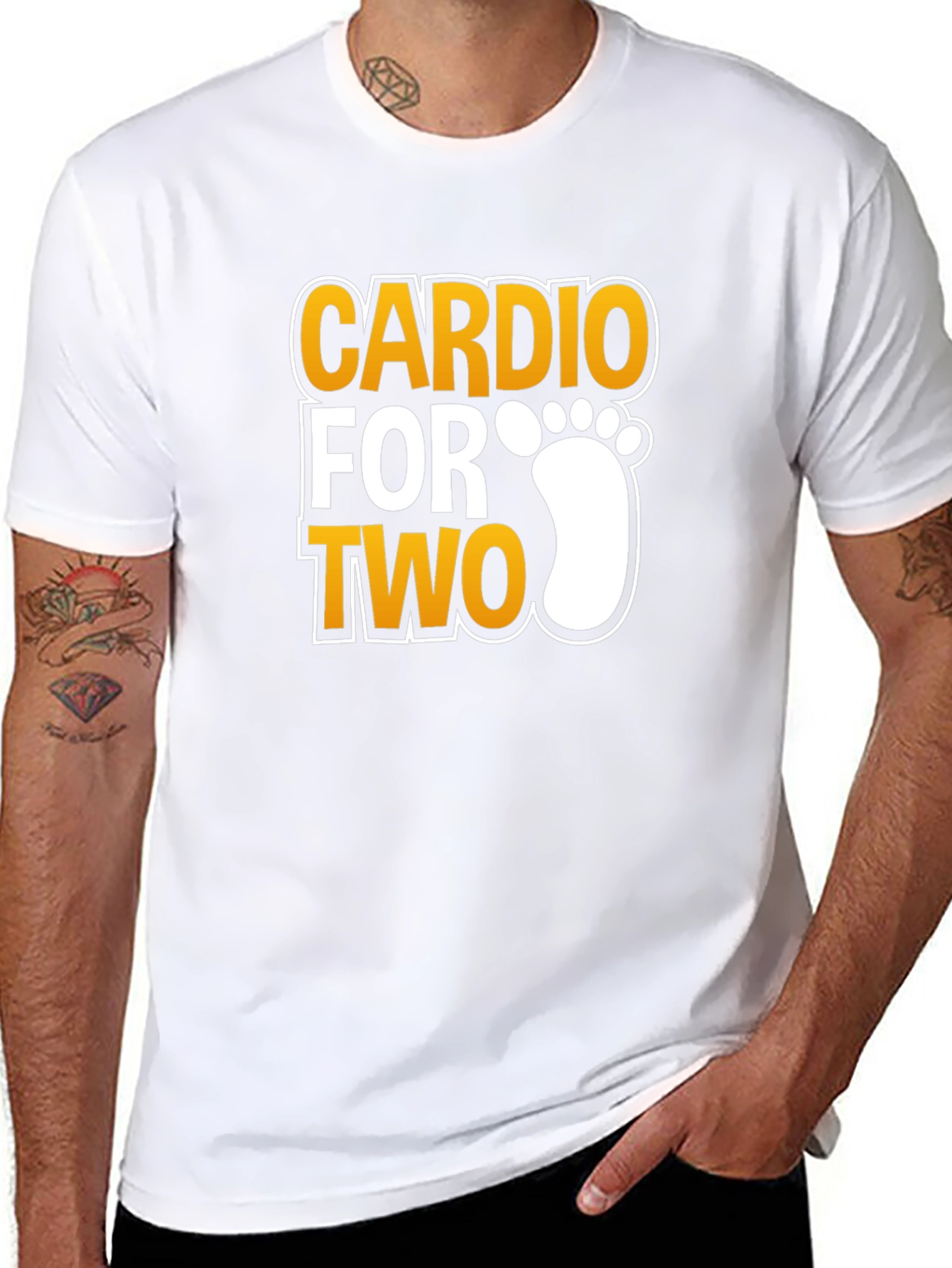 Cardio For Two T-Shirt - Pregnancy Announcement Tee