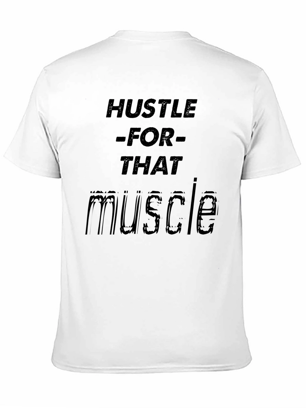 Hustle for Muscle Black Graphic Tee