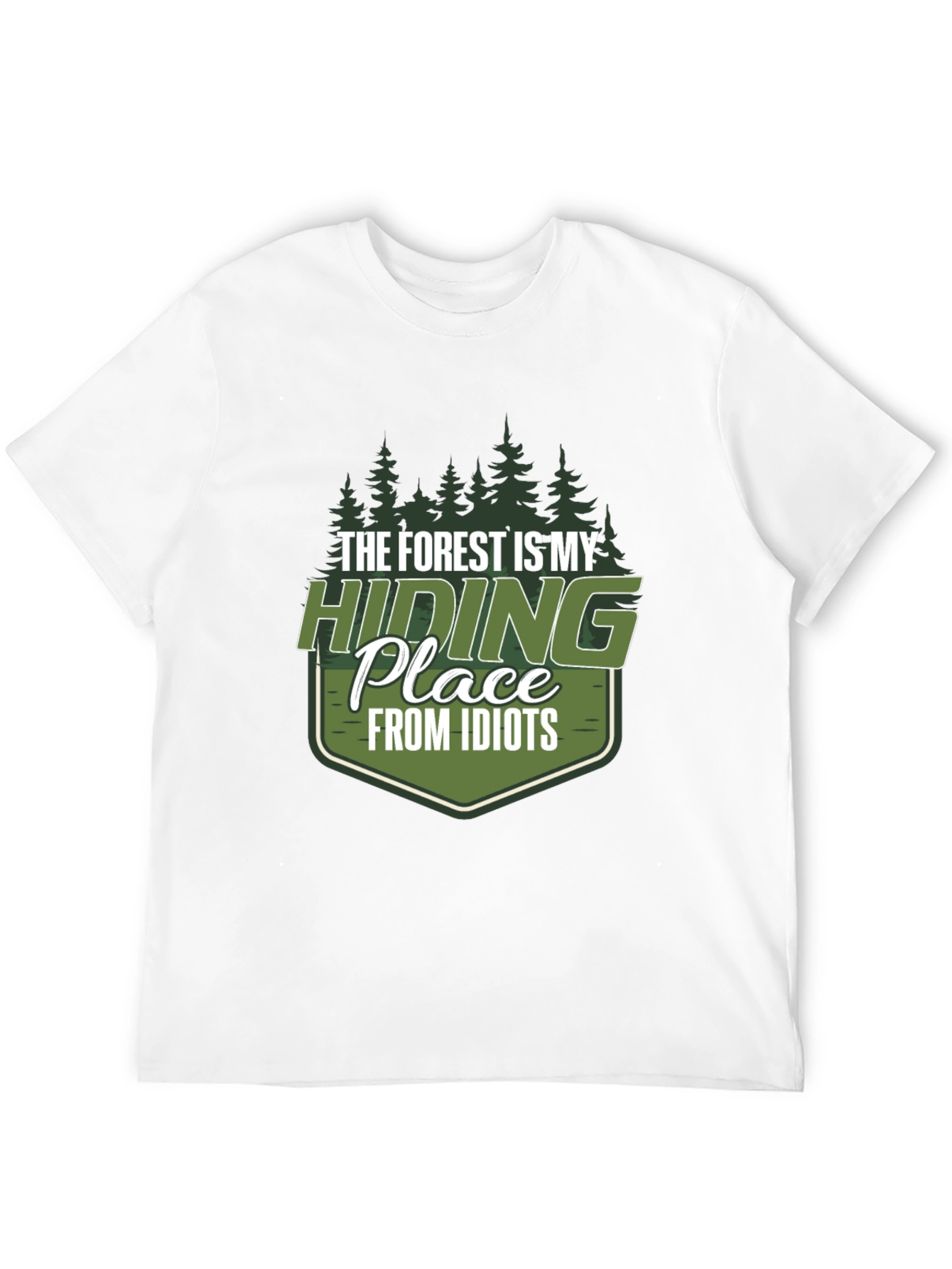 Forest Hiding Place Mens Graphic Tee
