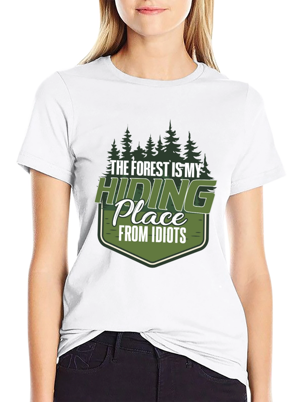Forest Hiding Place Mens Graphic Tee