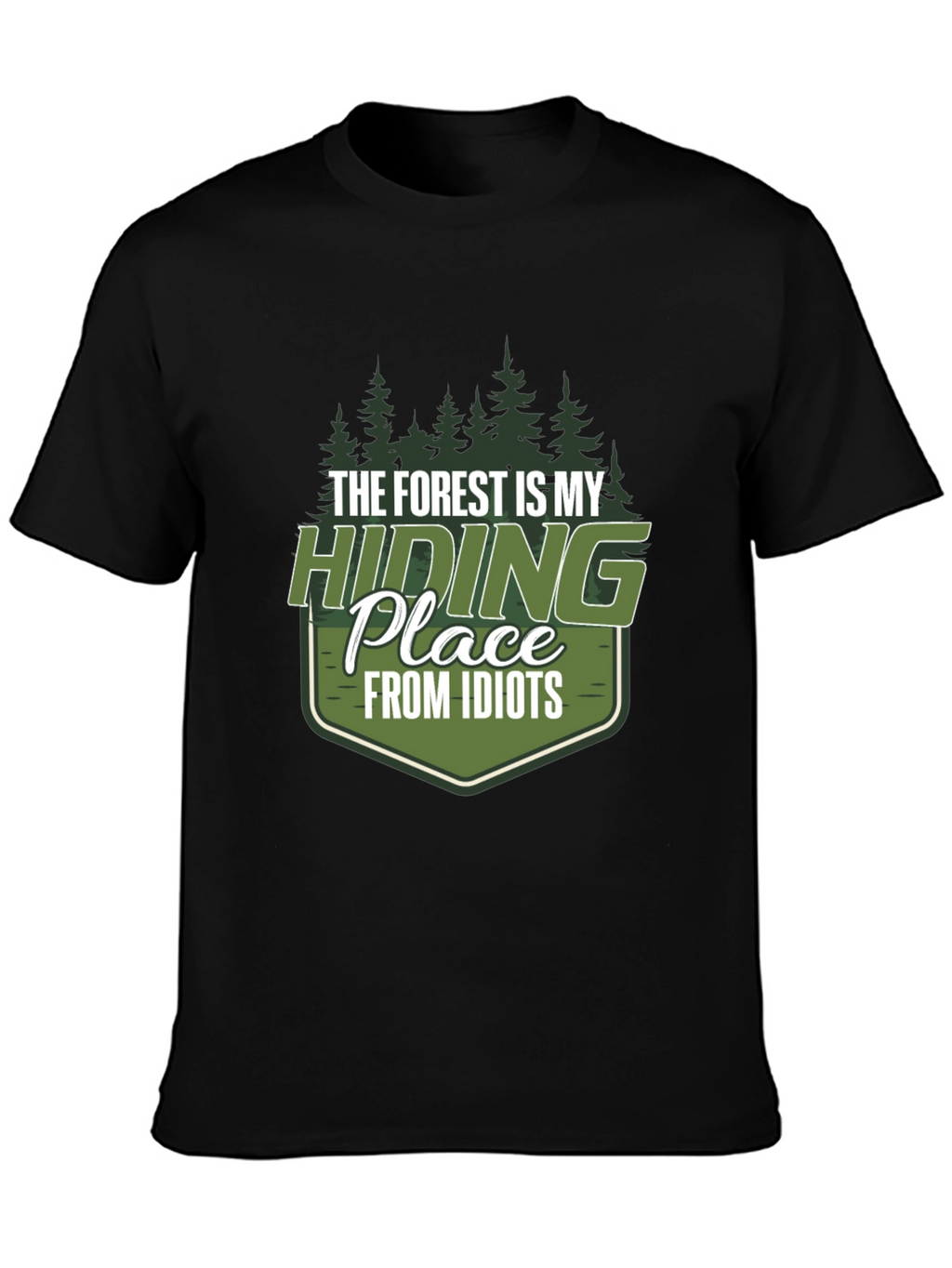 Forest Hiding Place Mens Graphic Tee