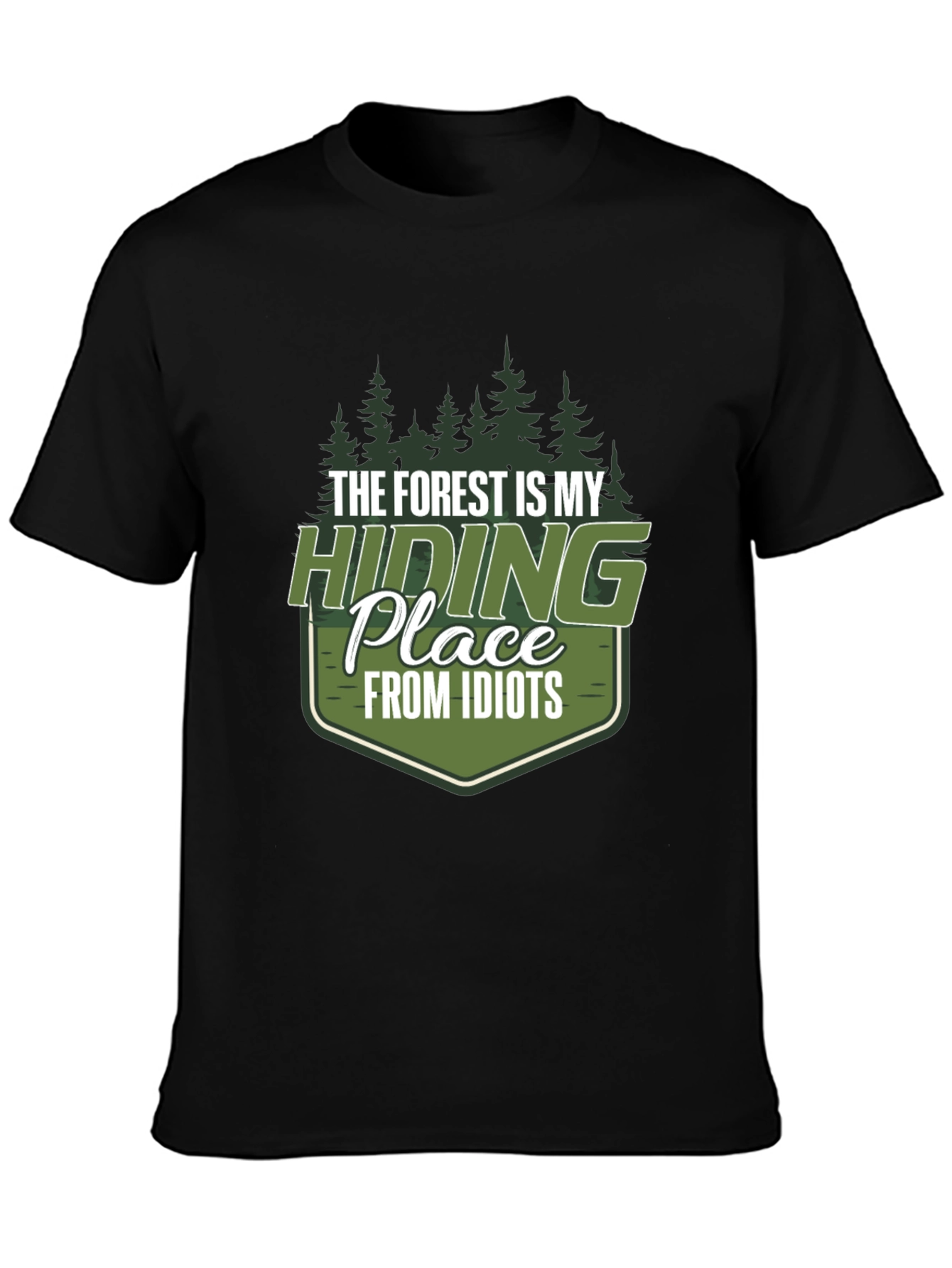 Forest Hiding Place Mens Graphic Tee