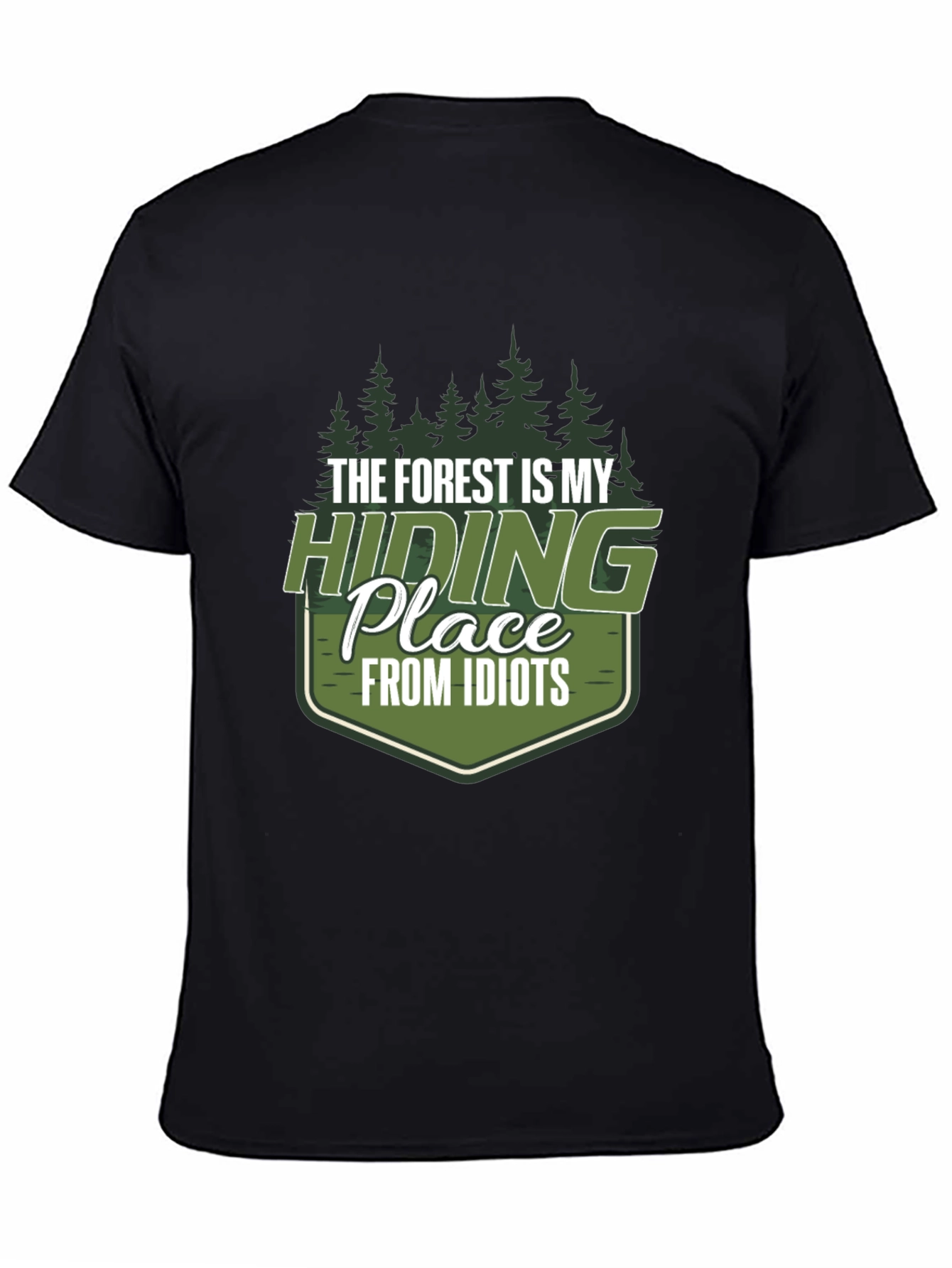 Forest Hiding Place Mens Graphic Tee