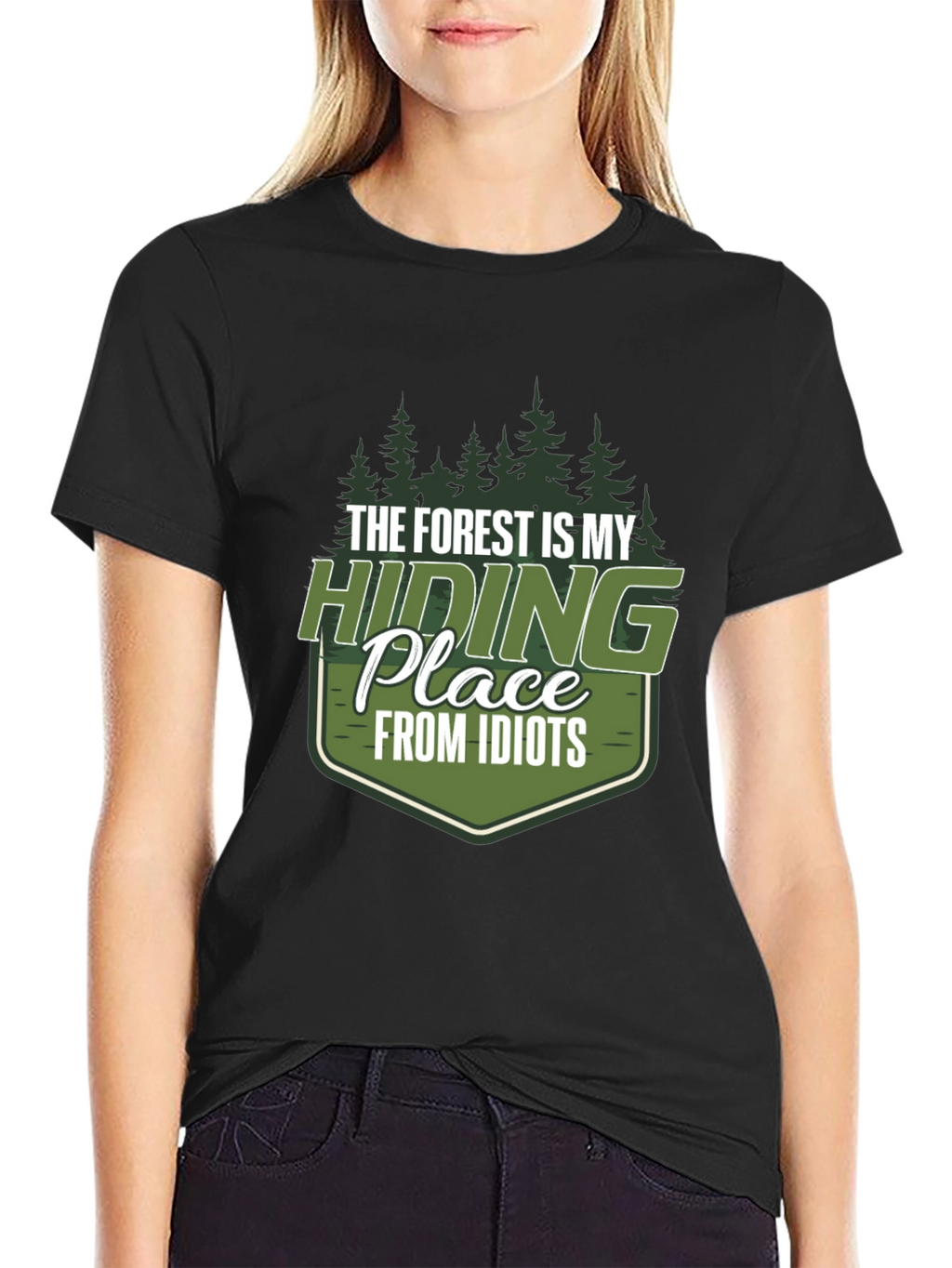 Forest Hiding Place Mens Graphic Tee