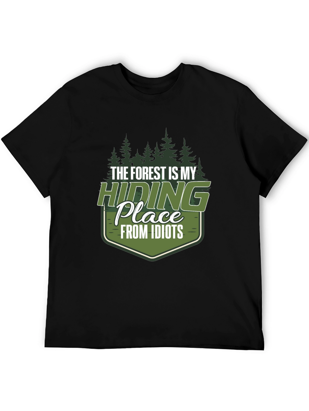 Forest Hiding Place Mens Graphic Tee
