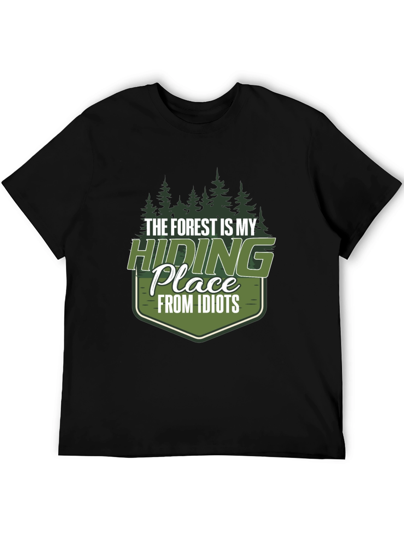 Forest Hiding Place Mens Graphic Tee