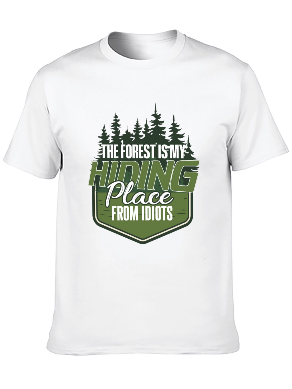 Forest Hiding Place Mens Graphic Tee