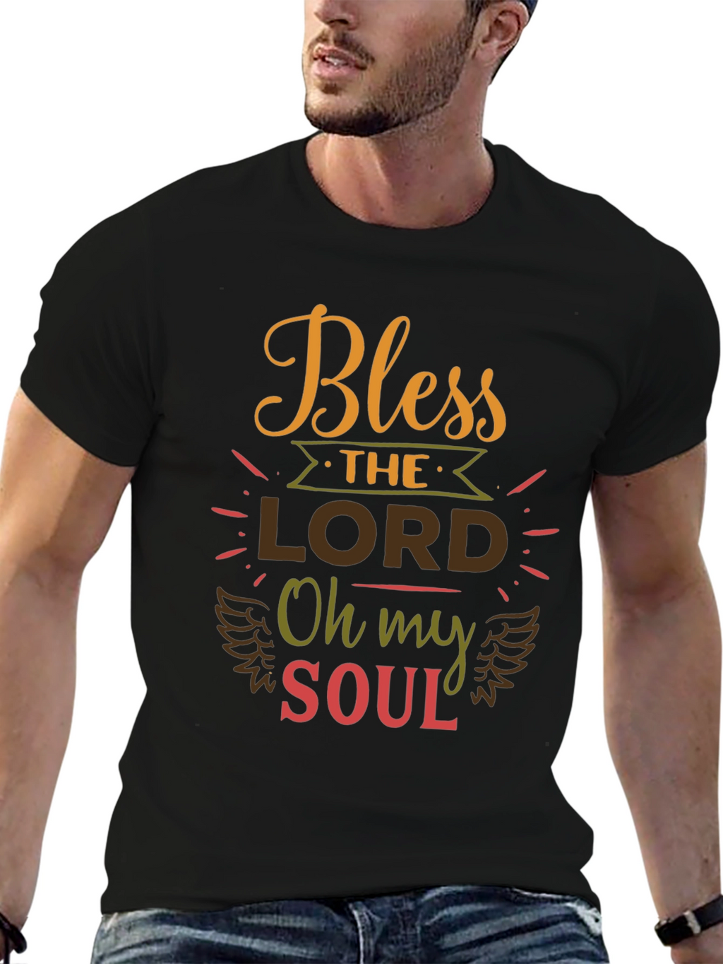 Bless The Lord Graphic Tee - Christian Apparel