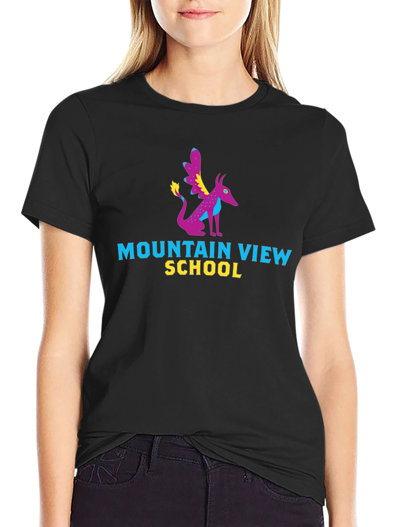 Mountain View School Black T-Shirt